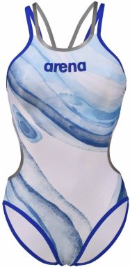 ARENA Športové jednodielne plavky 'DREAMS'  modrá / biela