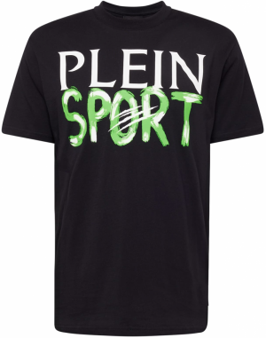 Plein Sport Tričko  zelená / čierna / biela