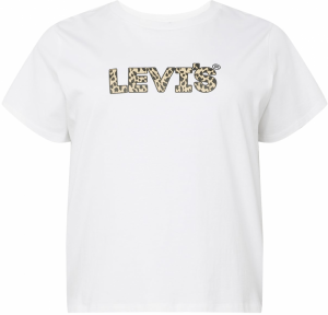 Levi's® Plus Tričko 'PL Perfect Tee'  béžová / tmavohnedá / biela