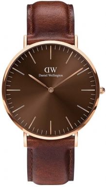 Hodinky Daniel Wellington pánsky, hnedá farba