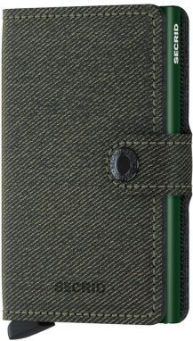 Kožená peňaženka Secrid MTw.Green-GREEN, pánska, hnedá farba