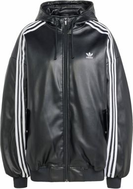 ADIDAS ORIGINALS Prechodná bunda 'Adilenium'  čierna / biela