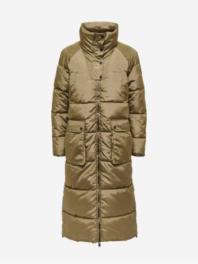 Women's Brown Quilted Coat ONLY Nora - Women