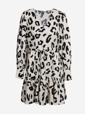 Black and white women's patterned dress AWARE by VERO MODA Harlem - Women