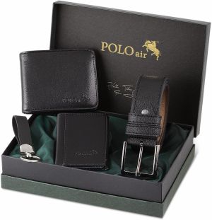 Polo Air Wallet - Black - Plain