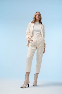 DEFACTO Baggy Fit High Waist Corduroy Trousers