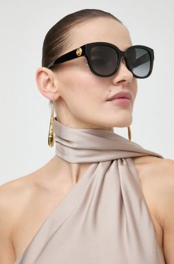 Slnečné okuliare Gucci dámske, čierna farba, GG1409SK