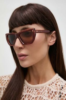 Slnečné okuliare Gucci dámske, ružová farba, GG1520S