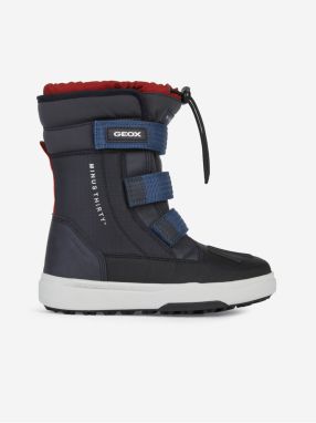 Dark Blue Boys' Ankle Snow Boots Geox Bunshee - Boys