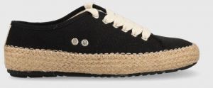 Espadrilky Emu Australia Agonis Organic čierna farba, W12883.BLAK