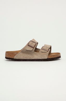 Birkenstock - Semišové šľapky Arizona 951301-Taupe,