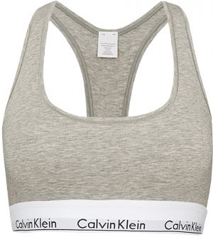 Calvin Klein - Bralette Cotton Stretch sivá