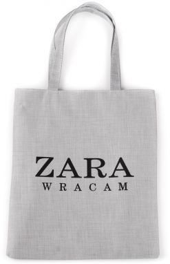 Fabric bag with the inscription gray Shelvt