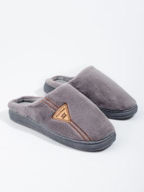 Warm grey Shelvt men's slippers