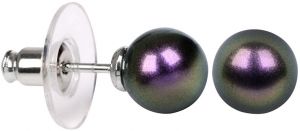 Troli Náušnice Pearl Iridescent Purple