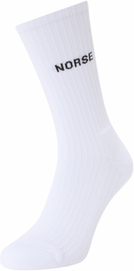 NORSE PROJECTS Ponožky 'Bjarki'  čierna / biela