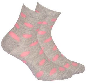 Gatta G44.01N Cottoline girls' socks patterned 33-38 aluminium 227