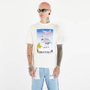 HERON PRESTON Censored Heron Short Sleeve Tee Ivory/ Purple