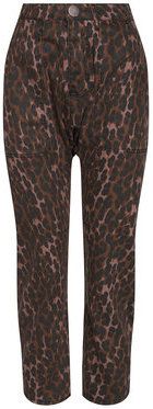 One Teaspoon Boyfriend džínsy Leopard Sinner 23486 Hnedá Relaxed Fit