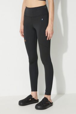 Legíny Fjallraven  Abisko Tights dámske, čierna farba, jednofarebné, 84773