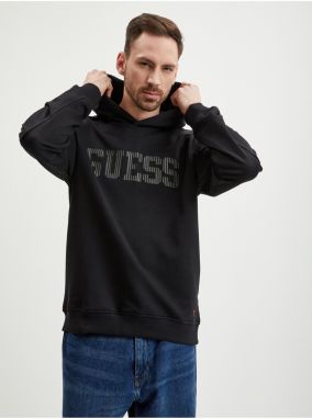 Black Mens Hoodie Guess Beau - Men