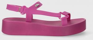 Sandále Melissa MELISSA SUN DOWNTOWN PLATFORM AD dámske, ružová farba, na platforme, M.35710.AW691