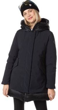 Rossignol STRETCH FLAT PARKA W Voľnočasový dámsky kabát, čierna, veľkosť