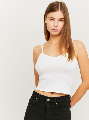 Tally Weijl biele crop top