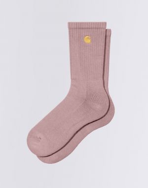 Carhartt WIP Chase Socks Glassy Pink/Gold