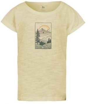 Hannah KAIA JR Dievčenské tričko, žltá, veľkosť