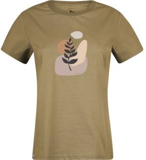 Hannah ARIA Dámske bavlnené tričko, khaki, veľkosť