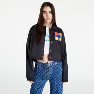 HUF Womens Block Crop Coach Jacket Black