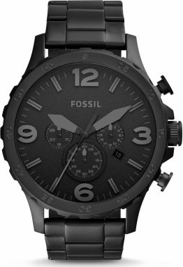FOSSIL Analógové hodinky 'Nate'  čierna
