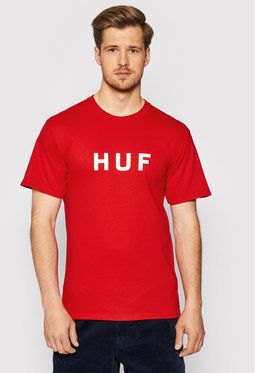 HUF Tričko Essentials Og Logo TS00508 Červená Regular Fit