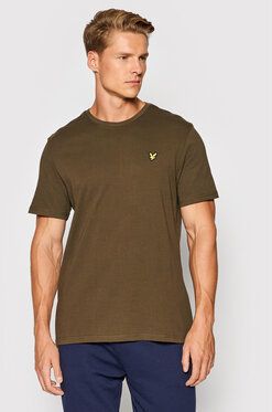 Lyle & Scott Tričko Plain TS400VOG Zelená Regular Fit