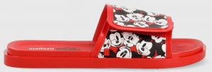 Šľapky Melissa Brave + Mickey Mouse Ad dámske, červená farba,