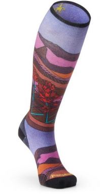 Smartwool SKI ZC FLORAL FIELD PRINT OTC Dámske lyžiarske podkolienky, mix, veľkosť