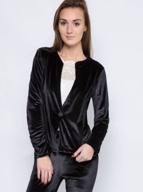 Euphora velour jacket black