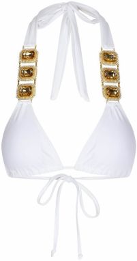 Moda Minx Bikinový top 'Boujee'  zlatá / biela