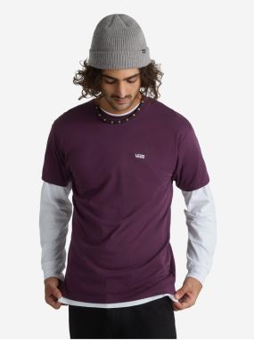 Dark purple men's T-shirt VANS Left Chest Logo - Men's