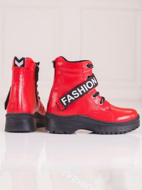 W. POTOCKI Girls' boots Potocki fashion red