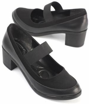 Capone Outfitters Capone Chunky Heel Black Women's Shoes