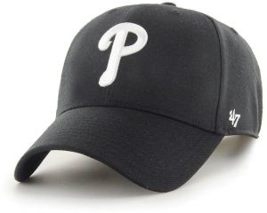 Čiapka 47brand MLB Philadelphia Phillies čierna farba, s nášivkou