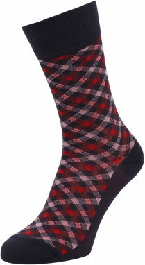 FALKE Ponožky 'Smart Check'  tmavomodrá / červená / čierna / biela