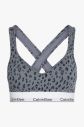 Calvin Klein sivá podprsenka Lift Bralette s leopardím vzorom galéria