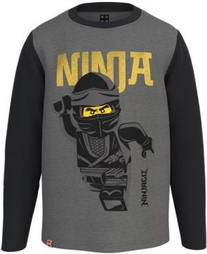 LEGO® kidswear T-SHIRT L/S Chlapčenské  tričko s dlhým rukávom, tmavo sivá, veľkosť