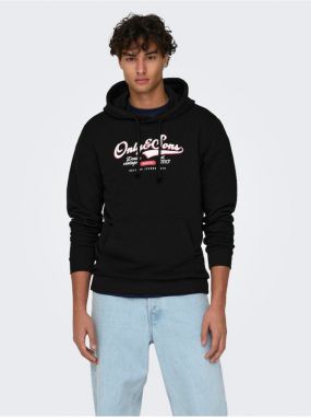 Men's Black Hoodie ONLY & SONS Lenny - Men