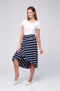 Look Made With Love Woman's Skirt 17 Saint Tropez Navy Blue/White