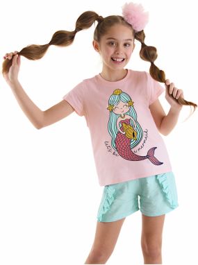 Mushi Mermaid Girls Kids T-shirt Shorts Set