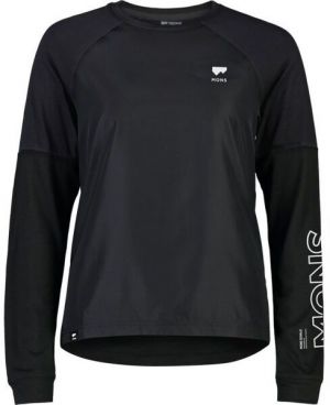 MONS ROYALE TARN MERINO SHIFT WIND W Dámske technické cyklo tričko, čierna, veľkosť